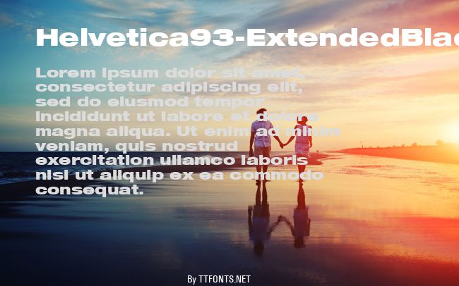 Helvetica93-ExtendedBlack example
