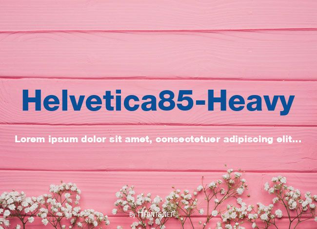 Helvetica85-Heavy example