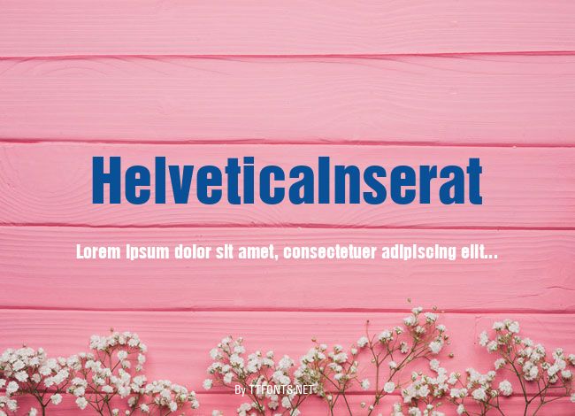 HelveticaInserat example