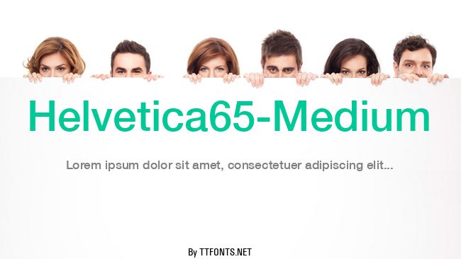 Helvetica65-Medium example