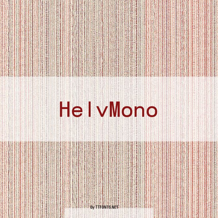 HelvMono example