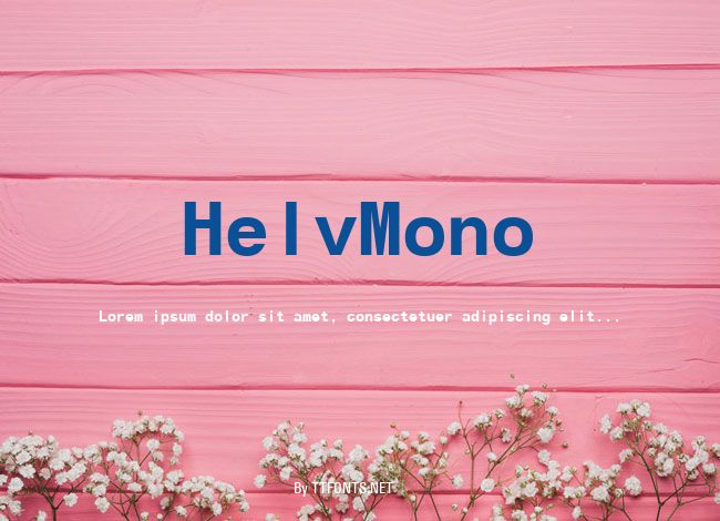 HelvMono example