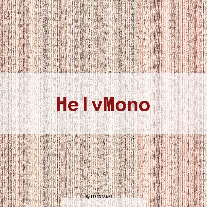 HelvMono example