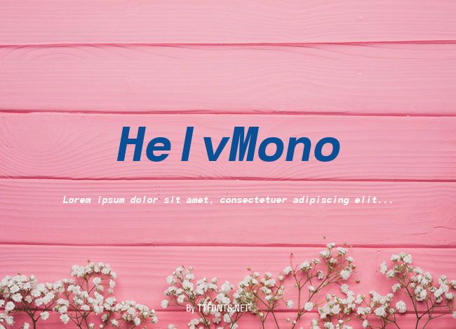 HelvMono example
