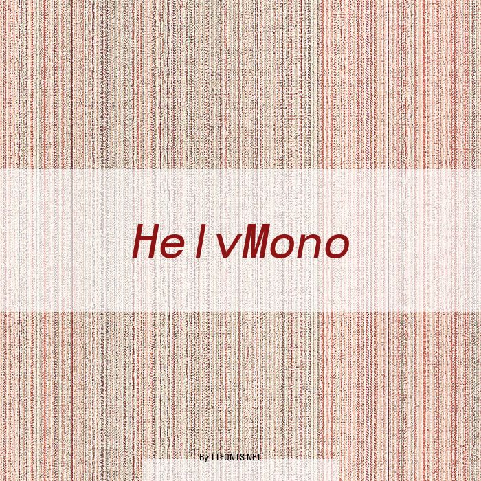 HelvMono example