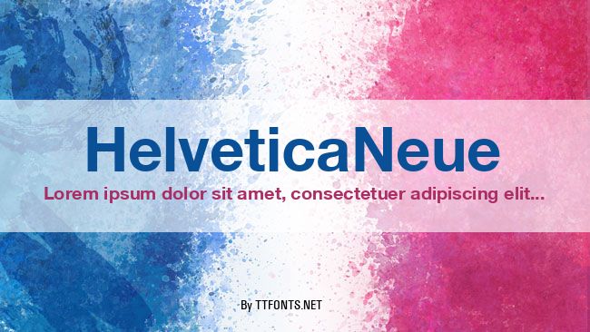 HelveticaNeue example
