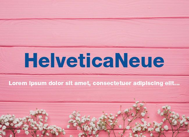 HelveticaNeue example