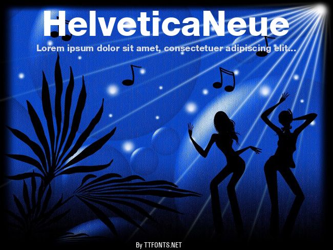 HelveticaNeue example