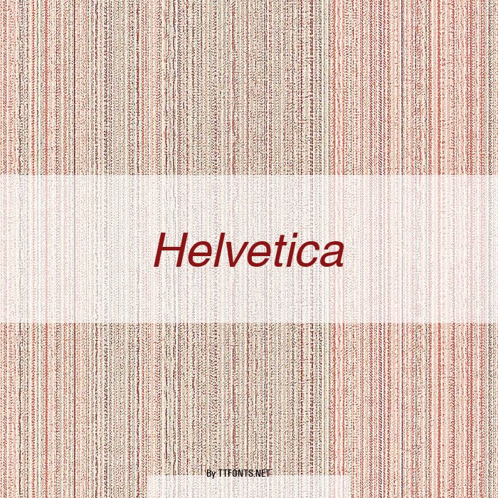 Helvetica example