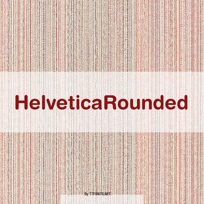 HelveticaRounded example