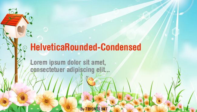 HelveticaRounded-Condensed example
