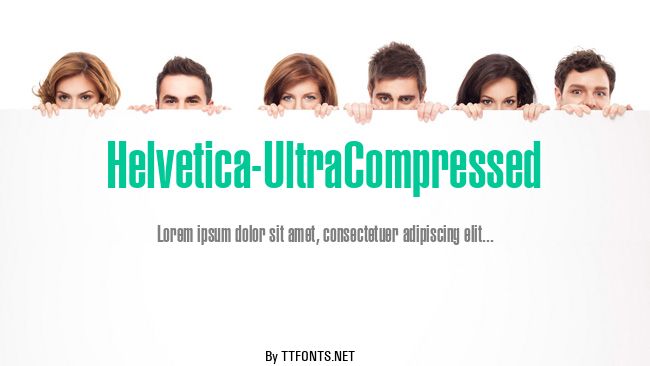 Helvetica-UltraCompressed example