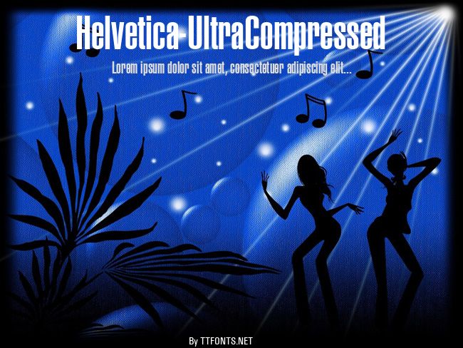 Helvetica-UltraCompressed example