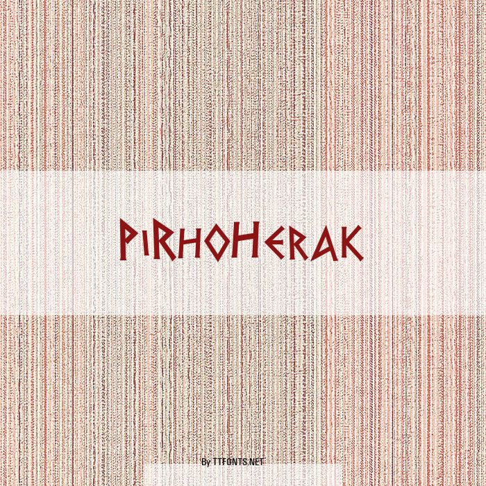 PiRhoHerak example
