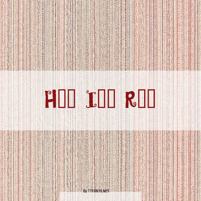 Hey Its Red example