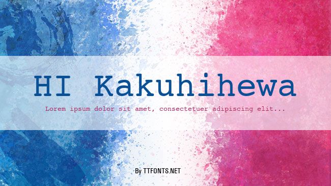 HI Kakuhihewa example