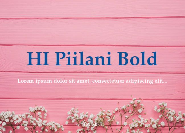 HI Piilani Bold example
