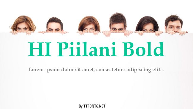HI Piilani Bold example