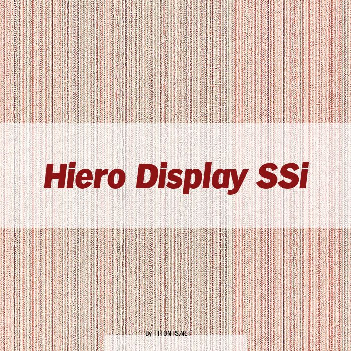 Hiero Display SSi example