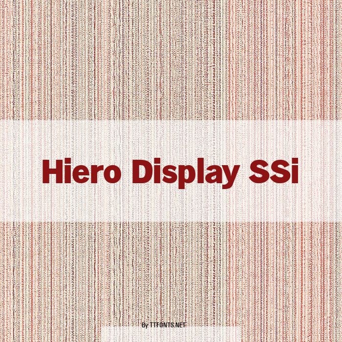 Hiero Display SSi example