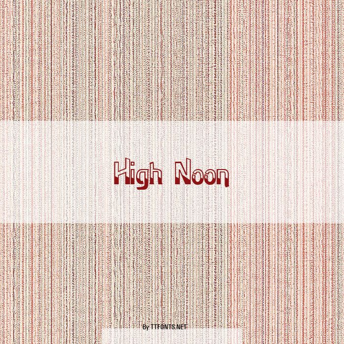 High Noon example