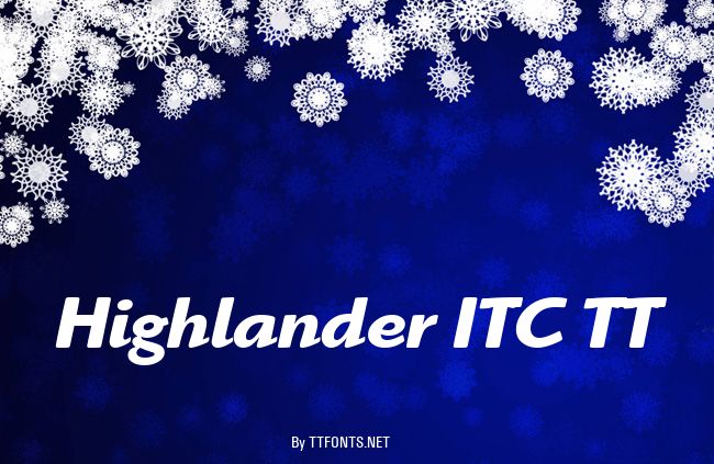 Highlander ITC TT example