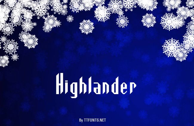 Highlander example