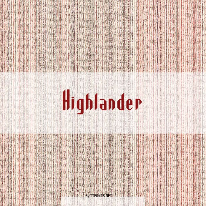Highlander example