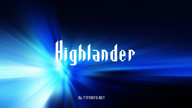 Highlander example