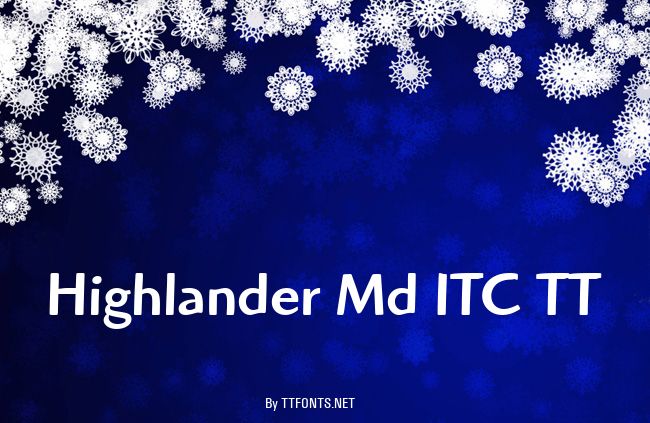 Highlander Md ITC TT example
