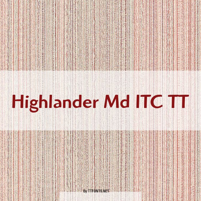 Highlander Md ITC TT example