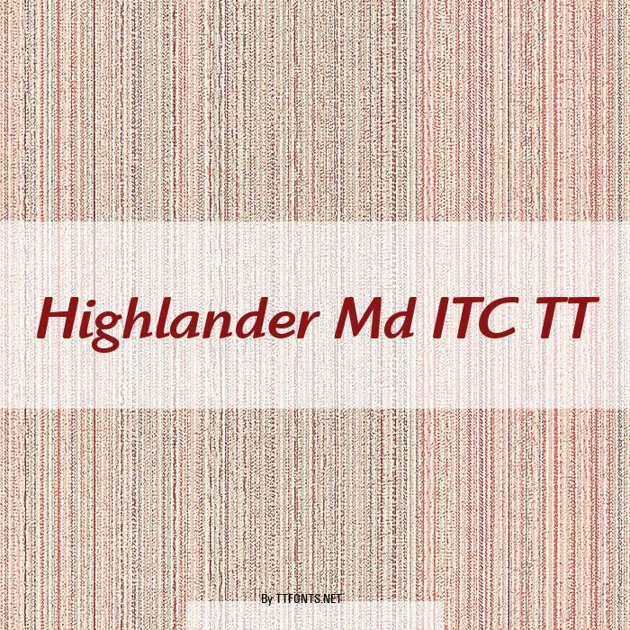 Highlander Md ITC TT example