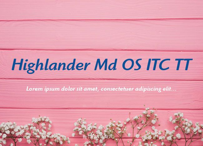 Highlander Md OS ITC TT example