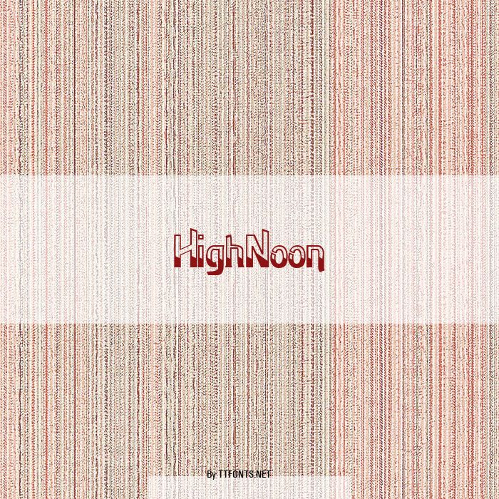 HighNoon example