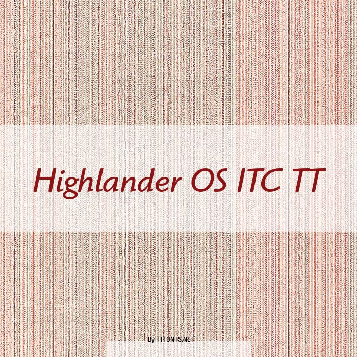 Highlander OS ITC TT example