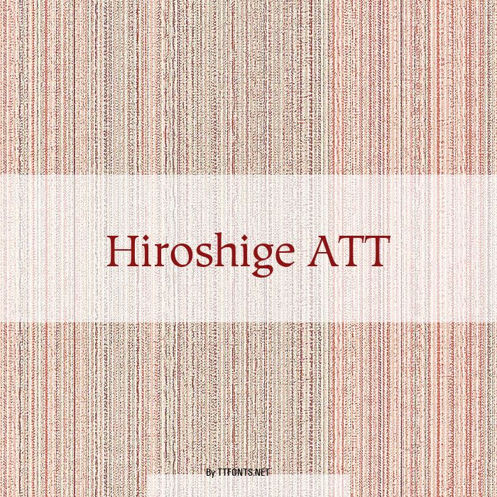 Hiroshige ATT example