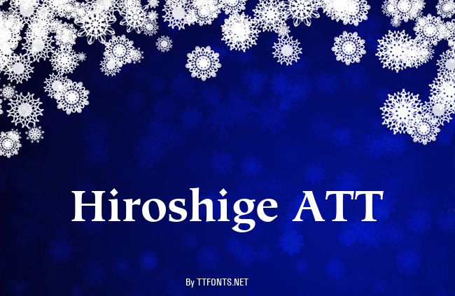 Hiroshige ATT example