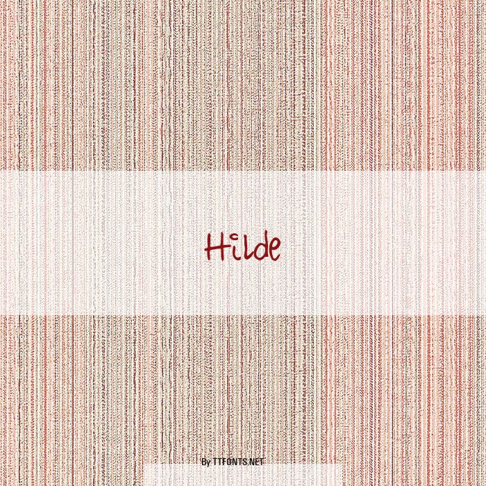 Hilde example