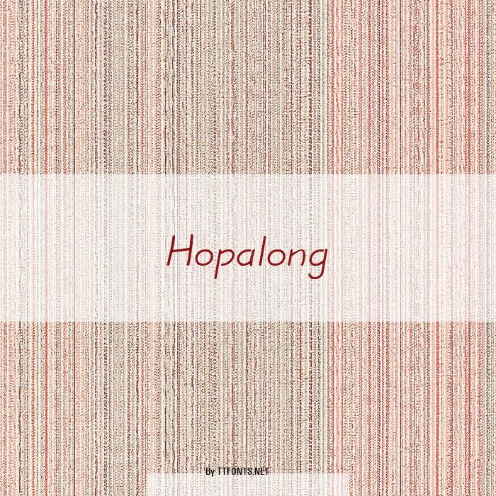 Hopalong example