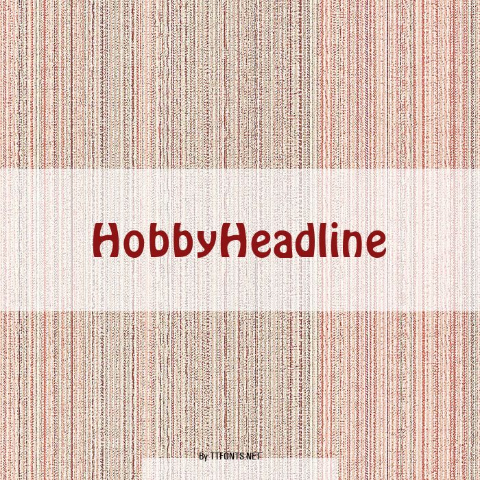 HobbyHeadline example