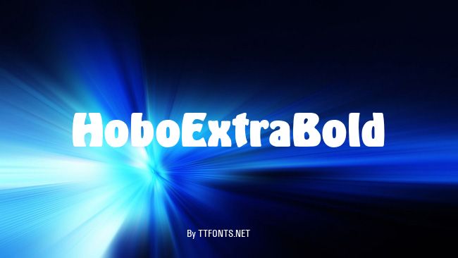 HoboExtraBold example