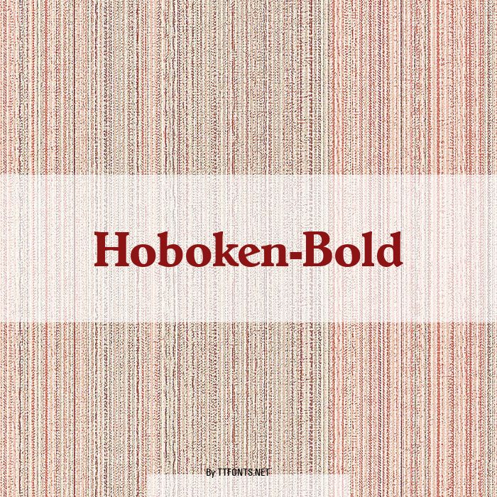 Hoboken-Bold example