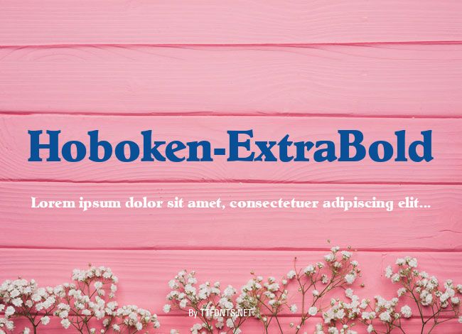 Hoboken-ExtraBold example