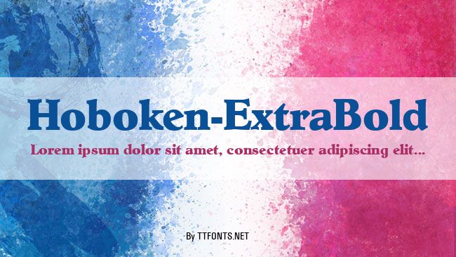 Hoboken-ExtraBold example