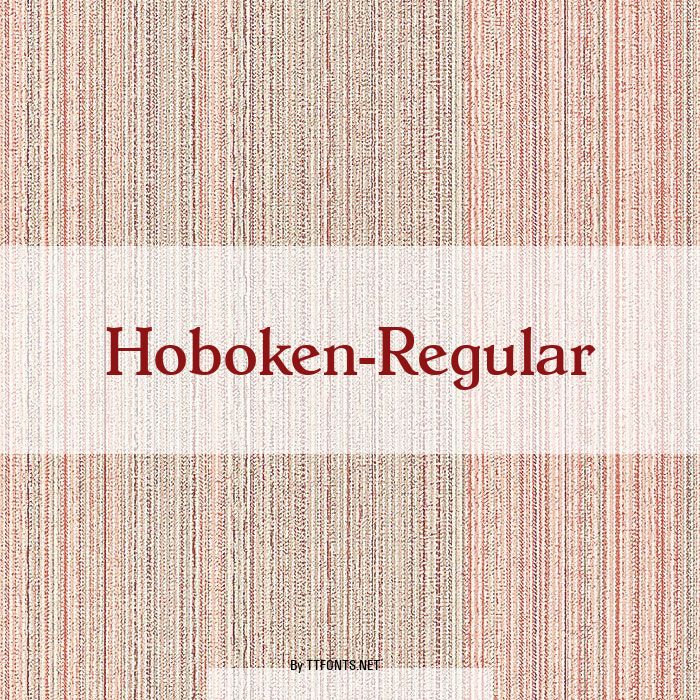 Hoboken-Regular example