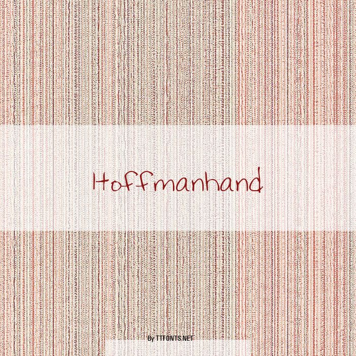 Hoffmanhand example