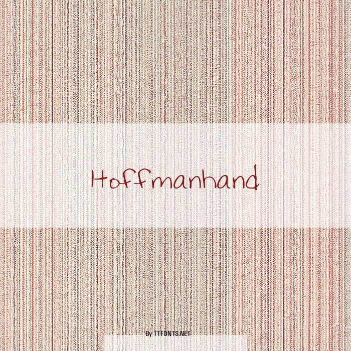 Hoffmanhand example