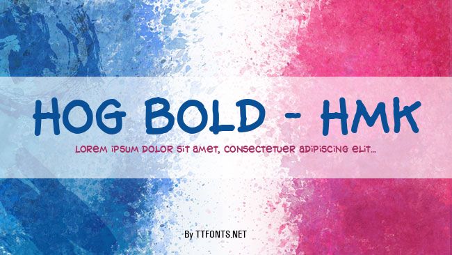 Hog Bold - HMK example
