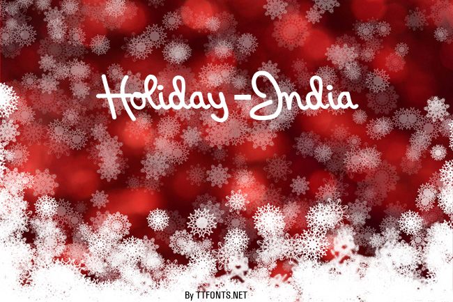 Holiday-India example