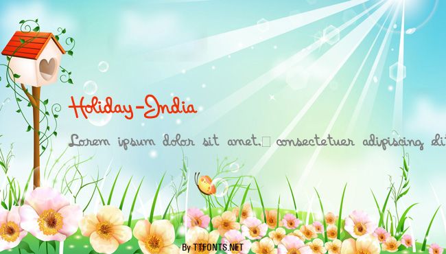 Holiday-India example